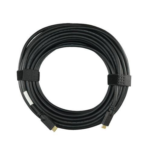 Cavo HDMI - Connettori HDMI tipo A maschio - Amplificato e schermato - 25 m - Colore nero - Connettori anticorrosione