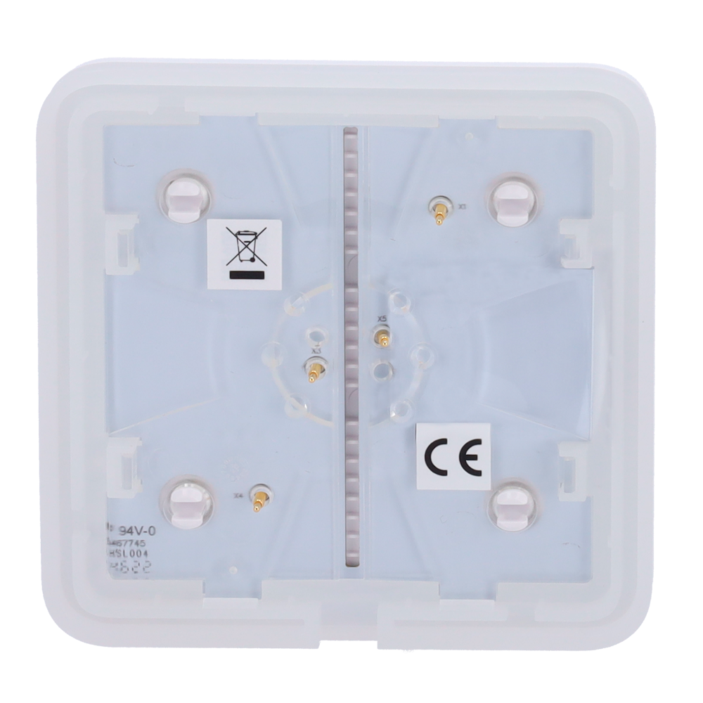 Ajax - LightSwitch SoloButton - Touch panel for light switch - Compatible with AJ-LIGHTCORE-1G / -2W - LED backlight - Touch panel without contact - White color