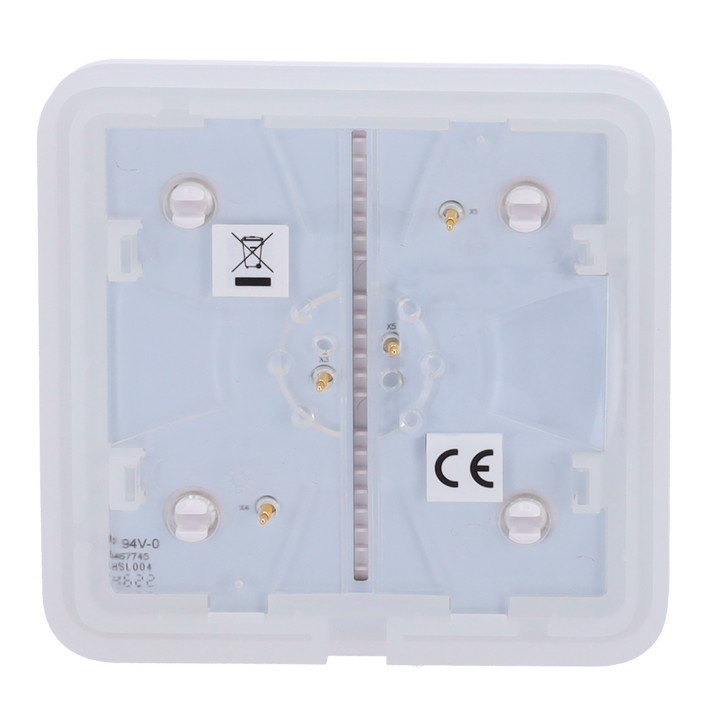 Ajax - LightSwitch SoloButton - Touch panel for light switch - Compatible with AJ-LIGHTCORE-1G / -2W - LED backlight - Touch panel without contact - White color