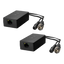 Trasmettitore passivo per doppino - Ottimizzato per HDTVI, HDCVI e AHD - 1 canale video e alimentazione - Connettore RJ45 (UTP), BNC e Jack - Distanza: 200 ~ 400 m - 2 unità, emissore e ricettore
