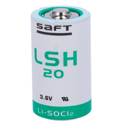 Saft - Battery LSH20 - Voltage 3.6 V - Lithium - Nominal capacity 13000 mAh - Compatible with the products in the catalog