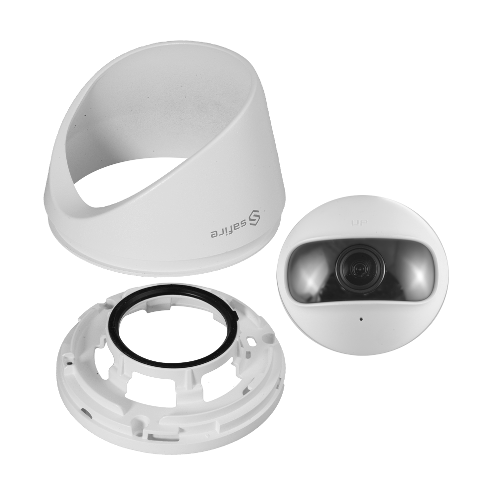 Telecamera IP Turret grandangolare - 4 Mpx (2688 × 1520) - Ultra Low Light - Lente grandangolare 180º - IR LED Portata 10 m - Slot per scheda MicroSD