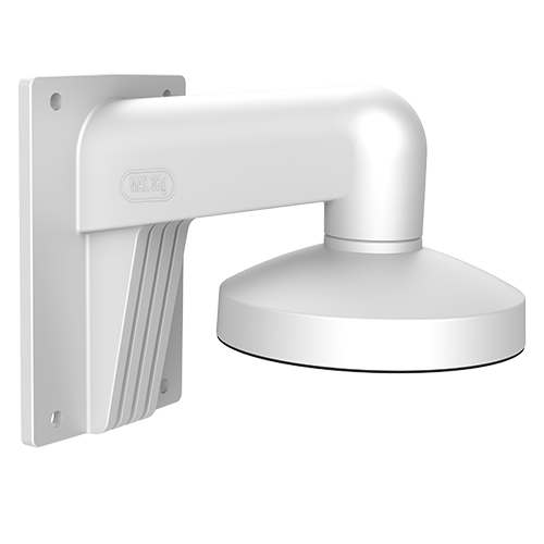 Wall bracket - Suitable for domes - Suitable for outdoor use - White color - Cable gland