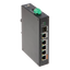 Switch PoE X-Security - 4 porte PoE +1  SFP +1 Uplink Gigabit - Velocità 10/100/1000 Mbps - 60W porta 1 / 30W porta 2-4 / Massimo 60W - Hi-PoE / IEEE802.3at (PoE+) / af (PoE) - Montaggio su guida DIN