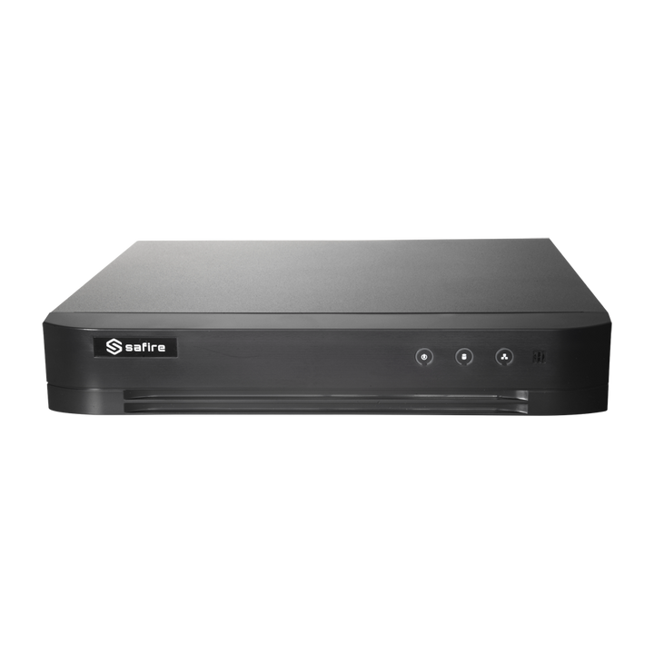 Videoregistratore 5n1 Safire - Audio su cavo coassiale - 4CH HDTVI/HDCVI/HDCVI/AHD/CVBS/CVBS/ 4+1 IP - 1080P Lite (25FPS) - Uscita HDMI e VGA - 1 HDD