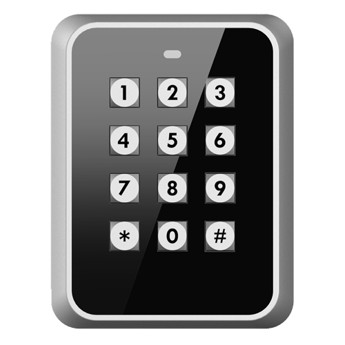 Control de Acceso - Tarjeta EM RFID y teclado - Indicador LED - TCP/IP, USB, RS485, Wiegand y Relé - Apto para uso interno y externo - Compatible con software SmartPSS