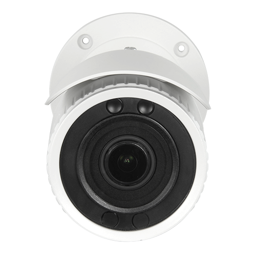 Telecamera Bullet IP 4 Megapixel - 1/3" Sensore Progressive Scan CMOS - ottica motorizzata varifocale 2.8~12 mm - IR LEDs portata 50 m - Compressione H.265+ - PoE (802.3af) | Allarmi