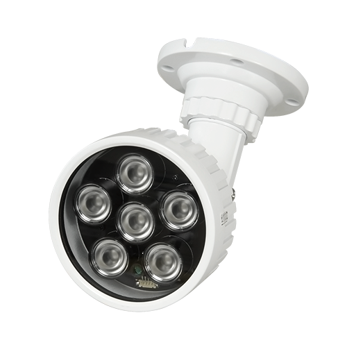 focusing infrared 100m - Illumination LEDs - 850nm, 60° aperture - 6 leds Ø10 - It includes a photocontrol cell - 170 (Fo) x 85 (Ø) mm