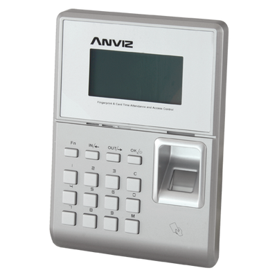 Time and Attendance Control - fingerprint, RFID card and keypad - 2000 records / 50000 logs - TCP/IP, USB, USB Flash, Wiegand, Relay - 8 Time and Attendance Control Modes - Integrated Controller