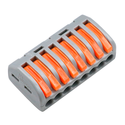 Safire - Cable Connector - 1 Entrance and 7 Connections - Cable Caliber 28 ~ 12AWG - Section 0.08 m²~ 4 mm² - 10 units