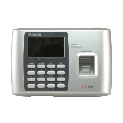 Terminal di Controllo Presenze ANVIZ - Impronte digitali, schede RFID e tastiera - 2000 registrazioni / 50000 registri - TCP/IP, USB, RS232, relé per sirena - 8 Modi di Controllo presenze - Software CrossChex gratuito - Innowatt