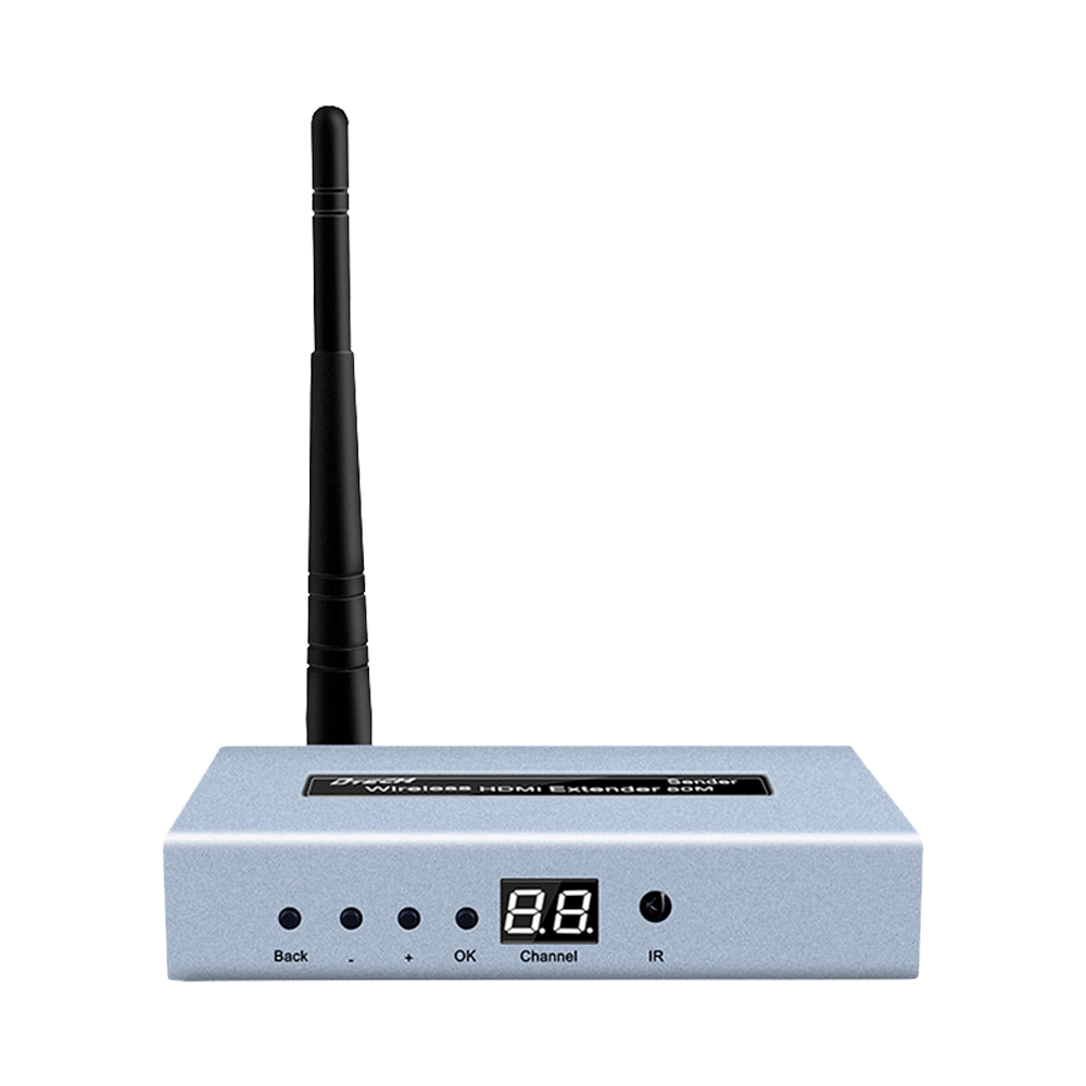 Extender wireless HDMI - Trasmettitore e ricevitore - Distanza 50 m - Protocollo WiFi 2.4GHz e 5GHz - Fino a 1080p - Alimentazione DC 5 V