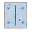 Ajax - LightSwitch CenterButton - Pannello tattile per interruttore singolo  - Compatibile con AJ-LIGHTCORE-1G / -2W - Retroilluminazione a LED - Pannello tattile centrale senza contatto - Colore oliva - Innowatt