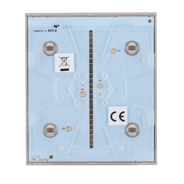 Ajax - LightSwitch CenterButton - Single Switch Touch Panel - Compatible with AJ-LIGHTCORE-1G / -2W - LED Backlight - Contactless Center Touch Panel - Olive Color