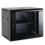 Armadio rack a parete - Fino a 12U rack da 19" - Fino a 60 Kg di carico - Con ventilazione e passacavi - 2 ventola, vassoio, ciabatta a 6 prese inclusi - Non assemblato