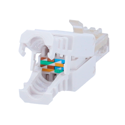 UTP cable connector - RJ45 output connector - UTP category 5E compatible - Easy installation without the need for tools