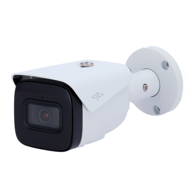 Bullet IP Camera 4 Megapixel Ultra Range - 1/2.9” Progressive Scan CMOS - Compression H.265+ | POE | IP67 - 2.8 mm lens / IR LEDs Range 50 m - Smart functions - Alarms / Audio / Built-in microphone