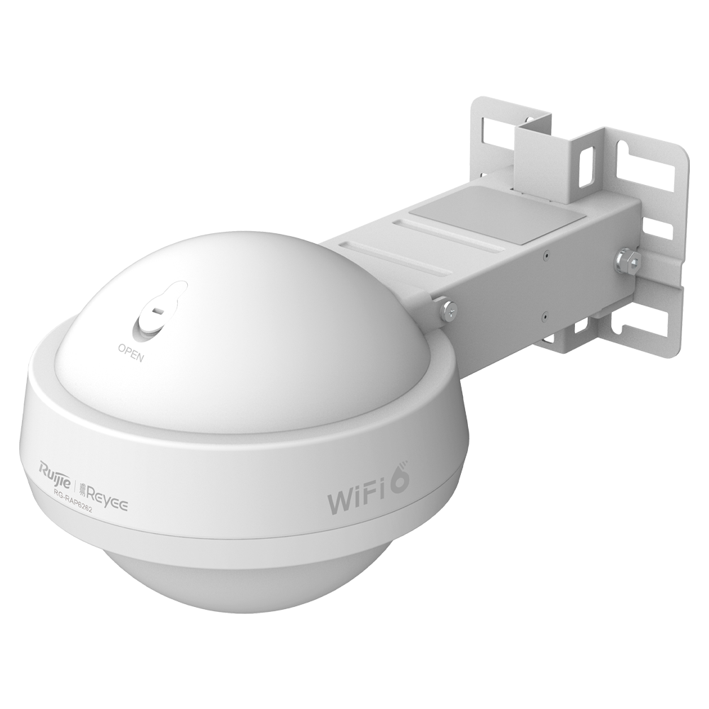 Reyee - AP Omnidireccional Exteriores IP68 Wi-Fi 6 - Frecuencia 2.4 y 5 GHz - Soporta 802.11a/b/g/n/ac/ax - Velocidad transmisión hasta 3000 Mbps / 160MHz - Antenas MU-MIMO 2x2:2 en 2.4GHz, 2x2:2 en 5GHz