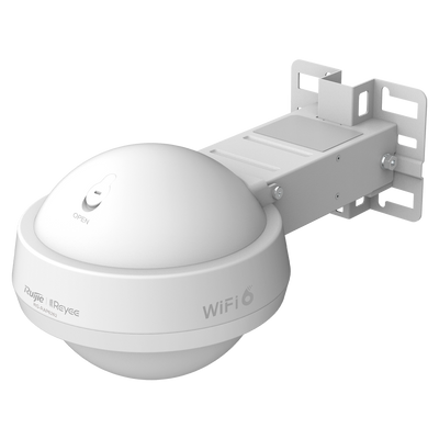 Reyee - AP Omnidirectional Outdoor IP68 Wi-Fi 6 - Frequencies 2.4 and 5 GHz - Support 802.11a/b/g/n/ac/ax - Speed ​​of transmission up to 3000 Mbps / 160MHz - Antenas MU-MIMO 2x2:2 in 2.4GHz, 2x2:2 at 5GHz