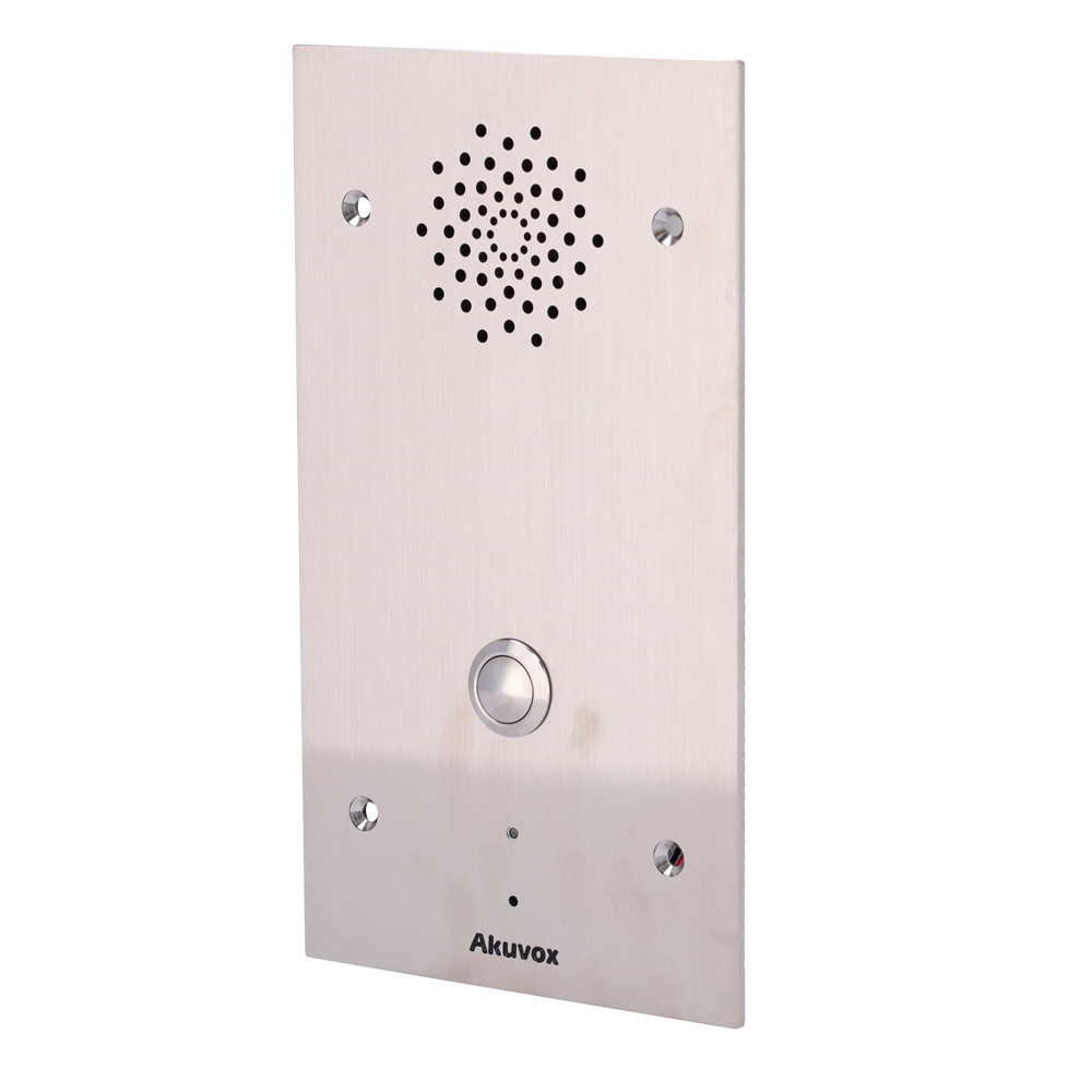Portero IP antivandálico encastrado - Audio bidireccional Crystal Clear - 2 relés - Interfono de emergencia | PoE, SIP Estándar - Mantenimiento Cloud - Conexión de monitor y placas a través de Cloud - Innowatt