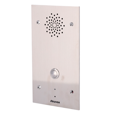 Portero IP antivandálico encastrado - Audio bidireccional Crystal Clear - 2 relés - Interfono de emergencia | PoE, SIP Estándar - Mantenimiento Cloud - Conexión de monitor y placas a través de Cloud - Innowatt