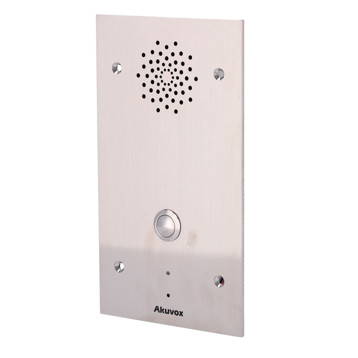 Portero IP antivandálico encastrado - Audio bidireccional Crystal Clear - 2 relés - Interfono de emergencia | PoE, SIP Estándar - Mantenimiento Cloud - Conexión de monitor y placas a través de Cloud
