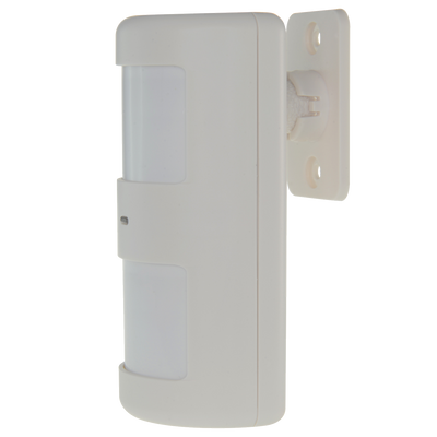 PIR anti animal detector - Wireless - Internal antenna - Low battery LED indicator - Detection range 8 m / 110º - Power supply 2 AA 1.5 V LR6 batteries