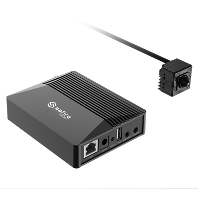 Safire Smart - Cámara Pinhole IP gama I1 AI Avanzado - Resolución 2 Megapíxel (1920x1080) - Lente 2.8 mm | Audio &amp; Alarmas  - AI Avanzada:Perimetral, Facial, Conteo,Metadatos - PoE (IEEE802.3af)