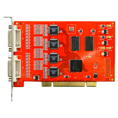 Digital video capture card - 16 video and 16 audio inputs - Enhanced H.264 compression - 400 FPS viewing/video recording - Software included - IP remote viewing for IE/Software
