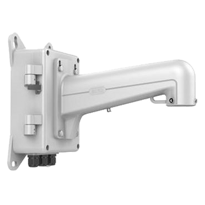 Wall bracket - Junction box - Suitable for outdoor use - White color - Cable gland