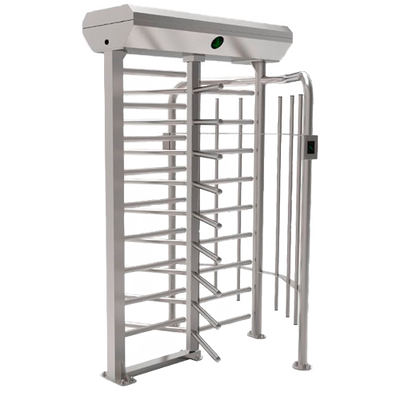 Two-Way Access Turnstile - 9 Rotating Arms | Force adjustment - Times, alarms and opening modes - Passage size 580 mm - Manufactured in SUS304 stainless steel - Compatible with third party systems