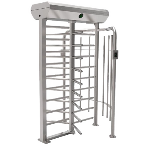 Two-Way Access Turnstile - 9 Rotating Arms | Force adjustment - Times, alarms and opening modes - Passage size 580 mm - Manufactured in SUS304 stainless steel - Compatible with third party systems