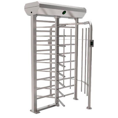 Torniquete de acceso bidireccional - 9 brazos giratorios | Regulación de fuerza - Tiempos, alarmas y modos de apertura - Tamaño de paso 580 mm - Fabricado en acero inoxidable SUS304 - Compatible con sistemas de terceros