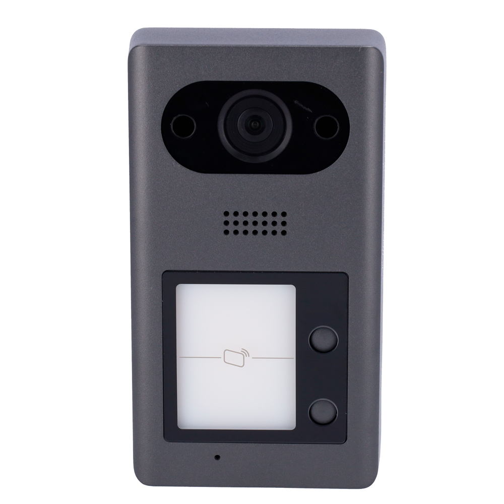 Videocitofoni IP - telecamera 2Mpx grandangolo - Audio bidirezionale | Doppio pulsante - Monitoraggio tramite dispositivo APP per telefono - Acciaio inossidabile antivandalico - Montaggio in superficie
