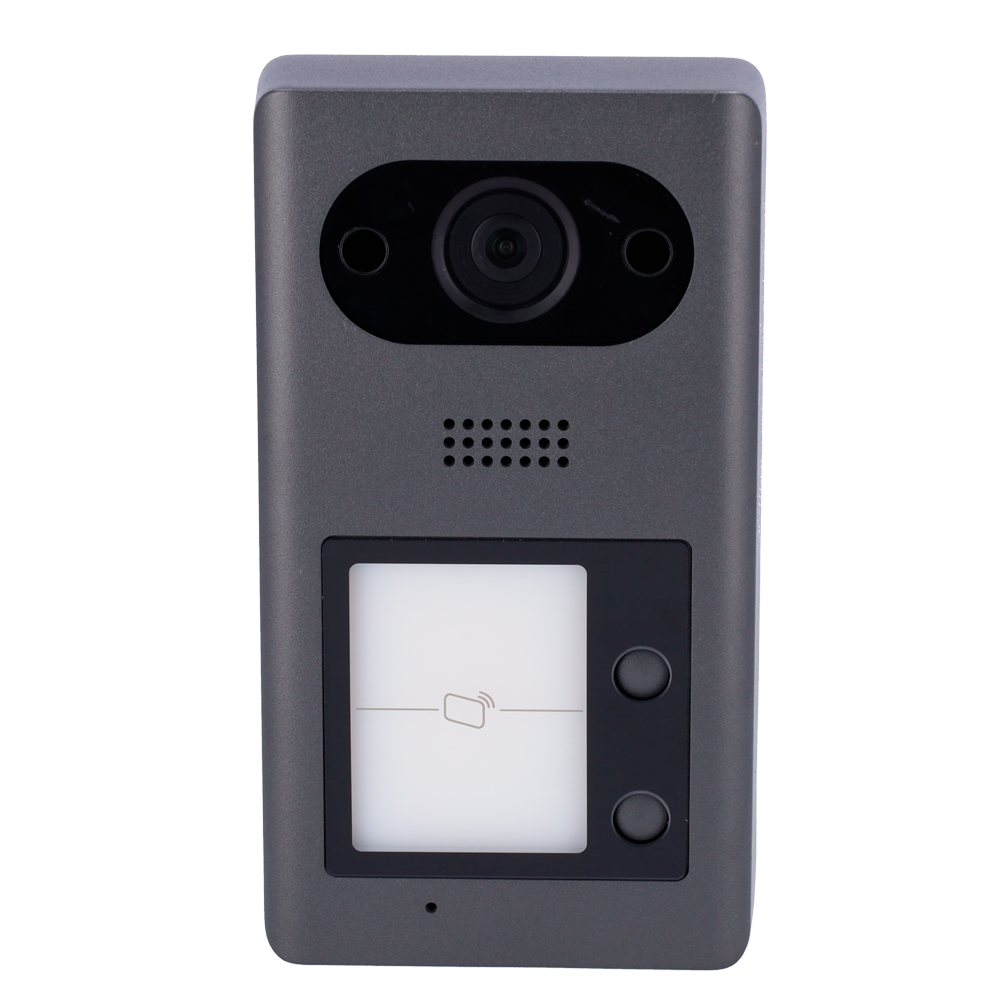 IP video intercoms - 2Mpx wide angle camera - Two-way audio | Double push button - Monitoring by phone APP device - Vandal proof stainless steel - Surface mounted