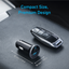 Anker - Accendisigari per auto - Potenza 52.5W - Ricarica rapida 30W | Tecnologia PowerIQ 3.0 - Uscite USB-C, USB-A - Colore nero