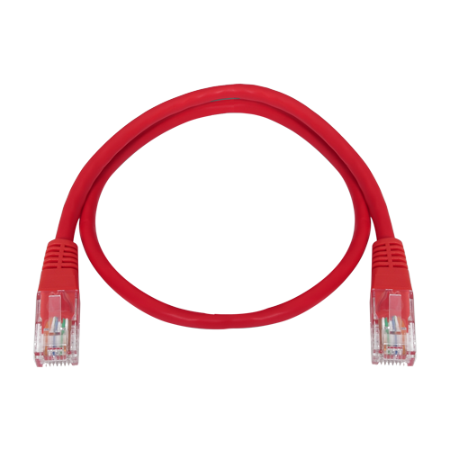Cavo UTP Safire - Ethernet - Connettori RJ45 - Categoria 5E - 0.3 m - Colore rosso