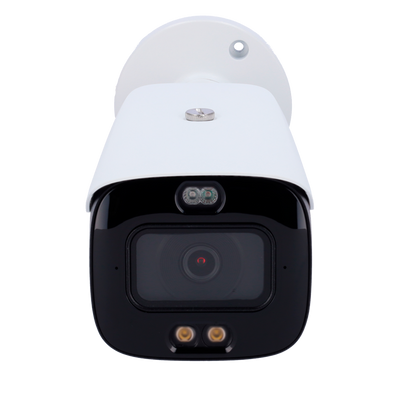4 Megapixel Smart Dual Light IP Camera - 1/2.7" 4MP progressive CMOS - Compression H.265+ / H.265 - 2.8 mm lens / Active Deterrence - MicroSD hasta 256GB - IVS (Perimeter Protection) / SMD 4.0