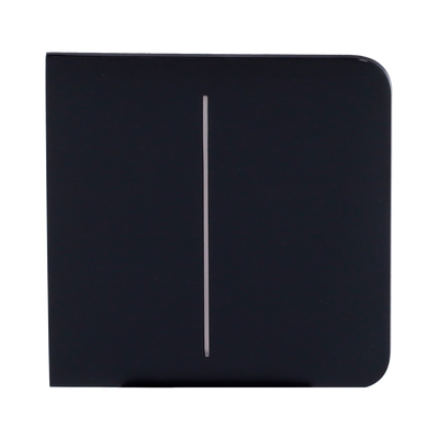 Ajax - LightSwitch SideButton - Touch panel for double light switch - Compatible with AJ-LIGHTCORE-2G - LED backlight - Non-contact side touch panel - Black color