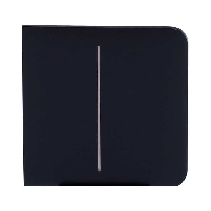 Ajax - LightSwitch SideButton - Touch panel for double light switch - Compatible with AJ-LIGHTCORE-2G - LED backlight - Non-contact side touch panel - Black color