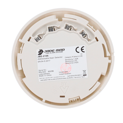 Simple design - Remote indicator output - Certified sensitivity profiles - Programmable address - Remote indicator output - EN 54-5 certified