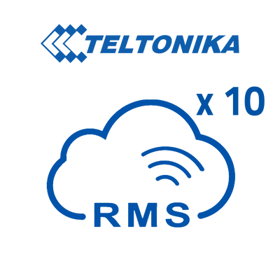 Teltonika RMS Platform Licenses - Pack of 10 Licenses (Credits) - Teltonika Router Remote Monitoring - Teltonika Router Remote Configuration - Telnet / SFTP / SSH / HTTP / HTTPS Management - 1 License allows management of 1 router for 1 month