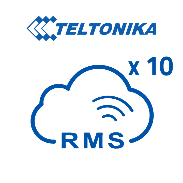Licenze Piattaforma Teltonika RMS - Pack di 10 Licenze (Crediti) - Monitoraggio remoto Router Teltonika - Configurazione remota Router Teltonika - Gestione Telnet / SFTP / SSH / HTTP / HTTPS - 1 La licenza consente la gestione di 1 router per 1 mese