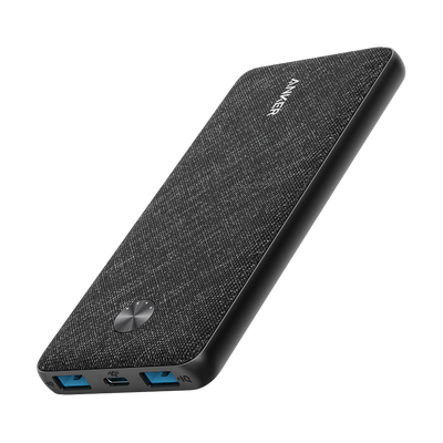 Anker - Power bank con indicatore di ricarica a LED - Capacità 10000mAh  - Ricarica veloce PD20W  - Ingresso USB-C , Uscite 2 USB -A - Carica  2 dispositivi contemporaneamente