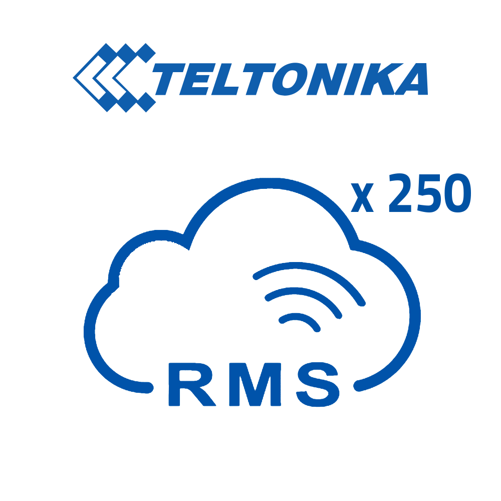 Licenze Piattaforma Teltonika RMS - Pack di 250 Licenze (Crediti) - Monitoraggio remoto Router Teltonika - Configurazione remota Router Teltonika - Gestione Telnet / SFTP / SSH / HTTP / HTTPS - 1 La licenza consente la gestione di 1 router per 1 mese