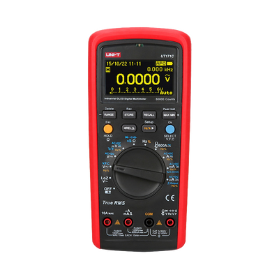 Digital multimeter - PC connection for data transfer - AC/DC measurement: up to 1000V and 10A - Resistance, capacitance and frequency measurement - Temperature measurement between -40°C~1000°C - True RMS | Continuity of the Buzzer | Diode test