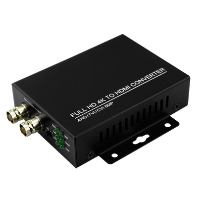 Convertitore BNC a HDMI - 1 entrata BNC - 1 uscita HDMI 1080p - 1 uscita BNC (loop con BNC in) - Risoluzione uscita 1080p - Risoluzione ingresso video fino a 8 Mpx
