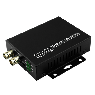 BNC to HDMI converter - 1 BNC input - 1 HDMI 1080p output - 1 BNC output (loop with BNC in) - Output resolution 1080p - Video input resolution up to 8 Mpx