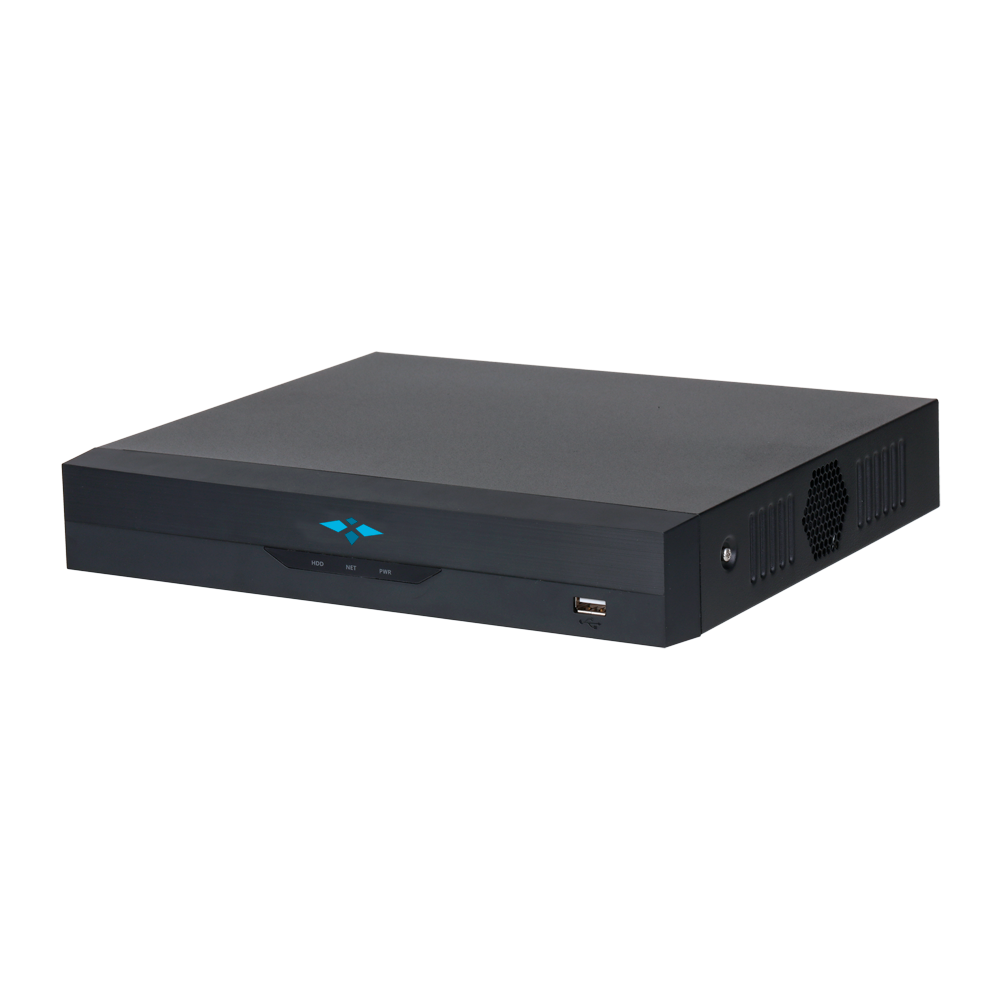 Grabador IP X-Security WizSense AI - 8 CH vídeo IP  - Resolución máxima grabación 12 Mpx - Ancho de banda 80 Mbps - Salida HDMI Full HD y VGA - Admite 1 disco duro