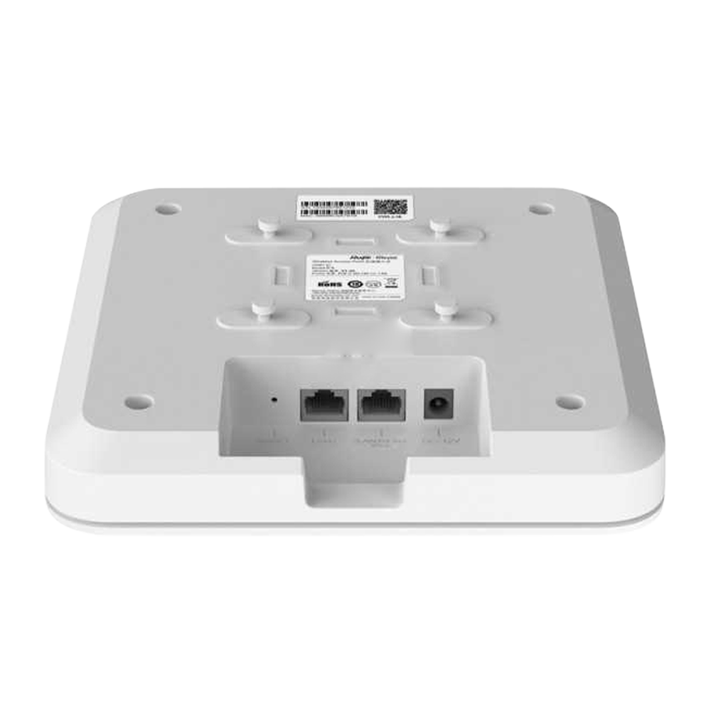 Reyee - High Density Wi-Fi 6 Omnidirectional AP - 2.4 and 5 GHz frequency - Supports 802.11a/b/g/n/ac/ax - Transmission speed up to 3200 Mbps - 4x4:4 MIMO antennas 2.4GHz, 4x4: 4 in 5GHz